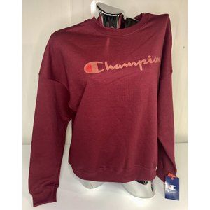 Champion Woman's Authentic Athleticwear Sweatshirt - Maroon - LARGE